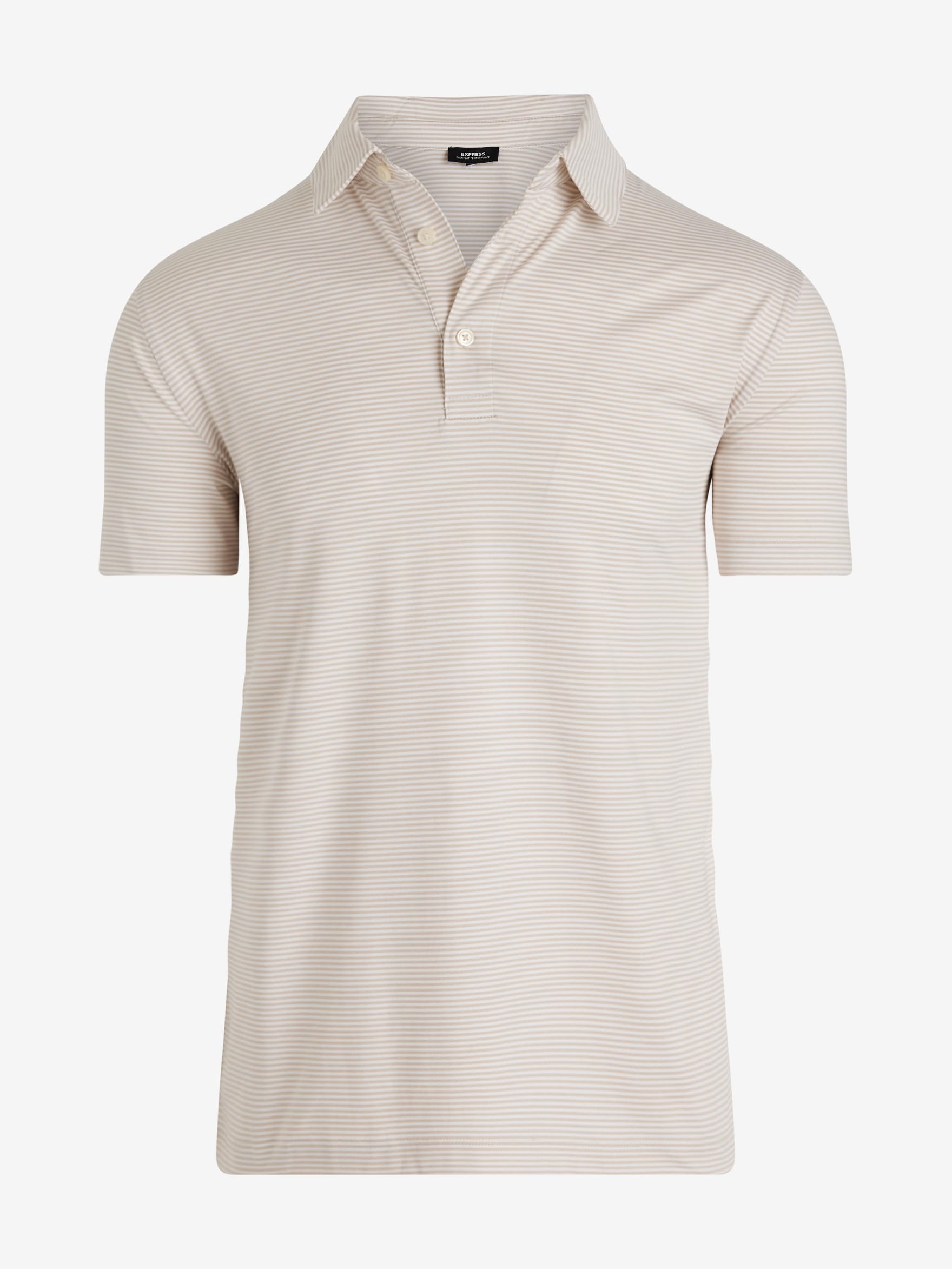 EXPRESS Men’s Everyday Performance Polo – Short Sleeve Striped Stretch Fabric with Moisture-Wicking Comfort - Image 6