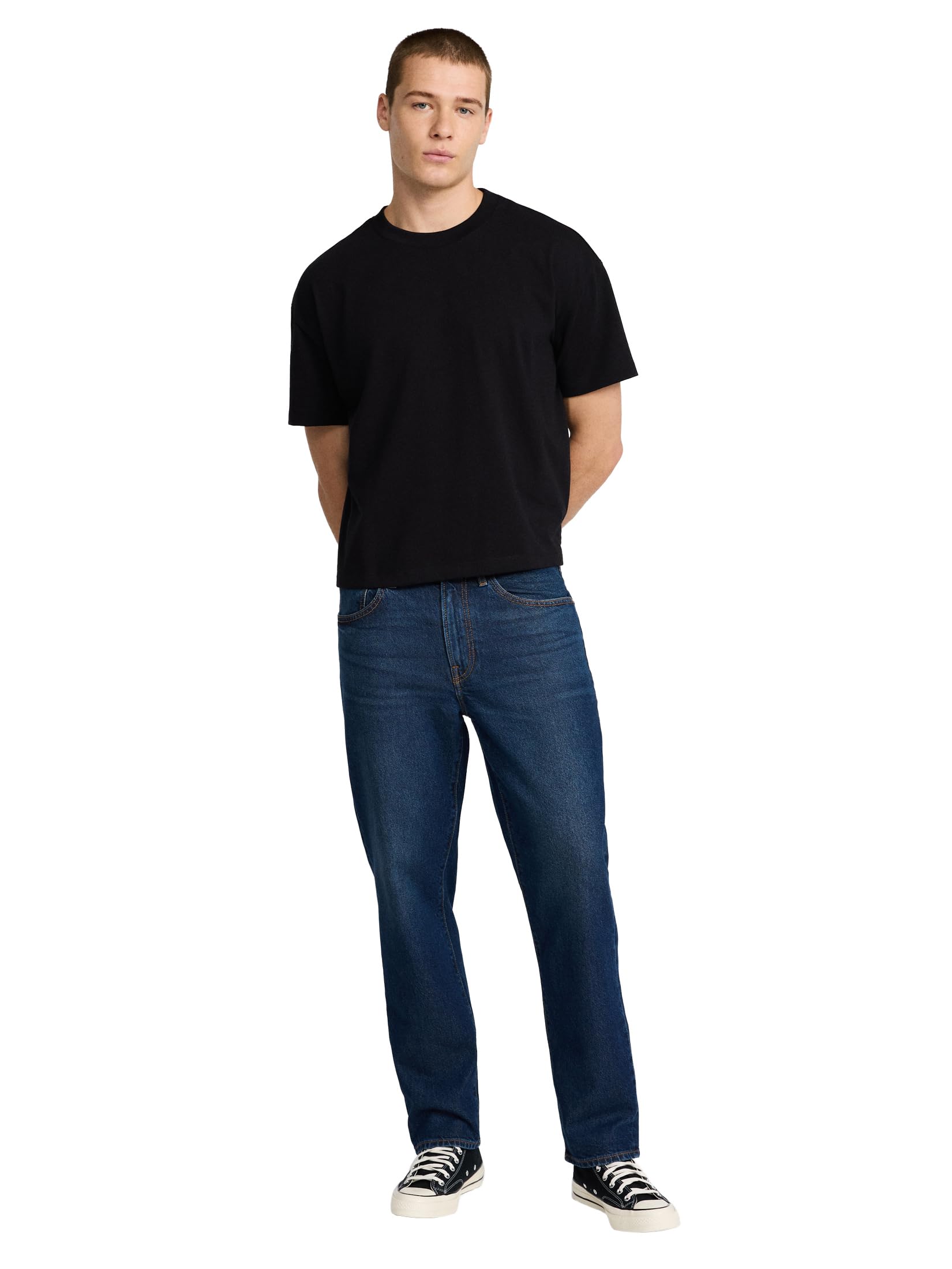 EXPRESS Men’s Loose Fit Stretch Jeans – Relaxed 5-Pocket Flex Denim with Comfortable Feel and Durable Construction