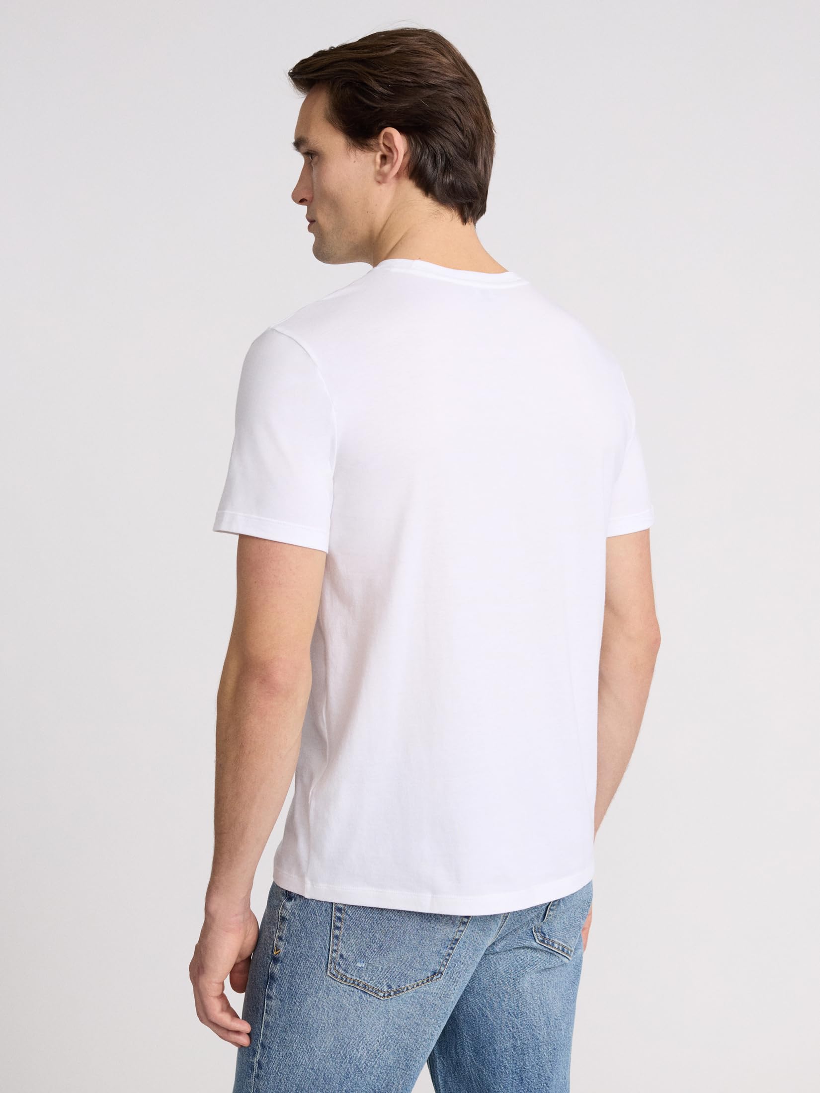 EXPRESS Men’s Pima Cotton Crew Neck Tee – Short Sleeve Ultra-Soft Premium Knit - Image 2