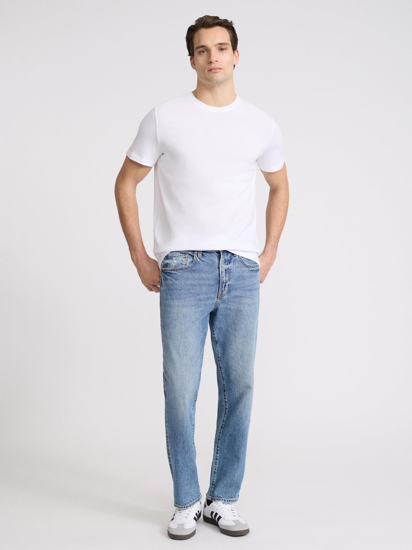 EXPRESS Men’s Pima Cotton Crew Neck Tee – Short Sleeve Ultra-Soft Premium Knit - Image 3