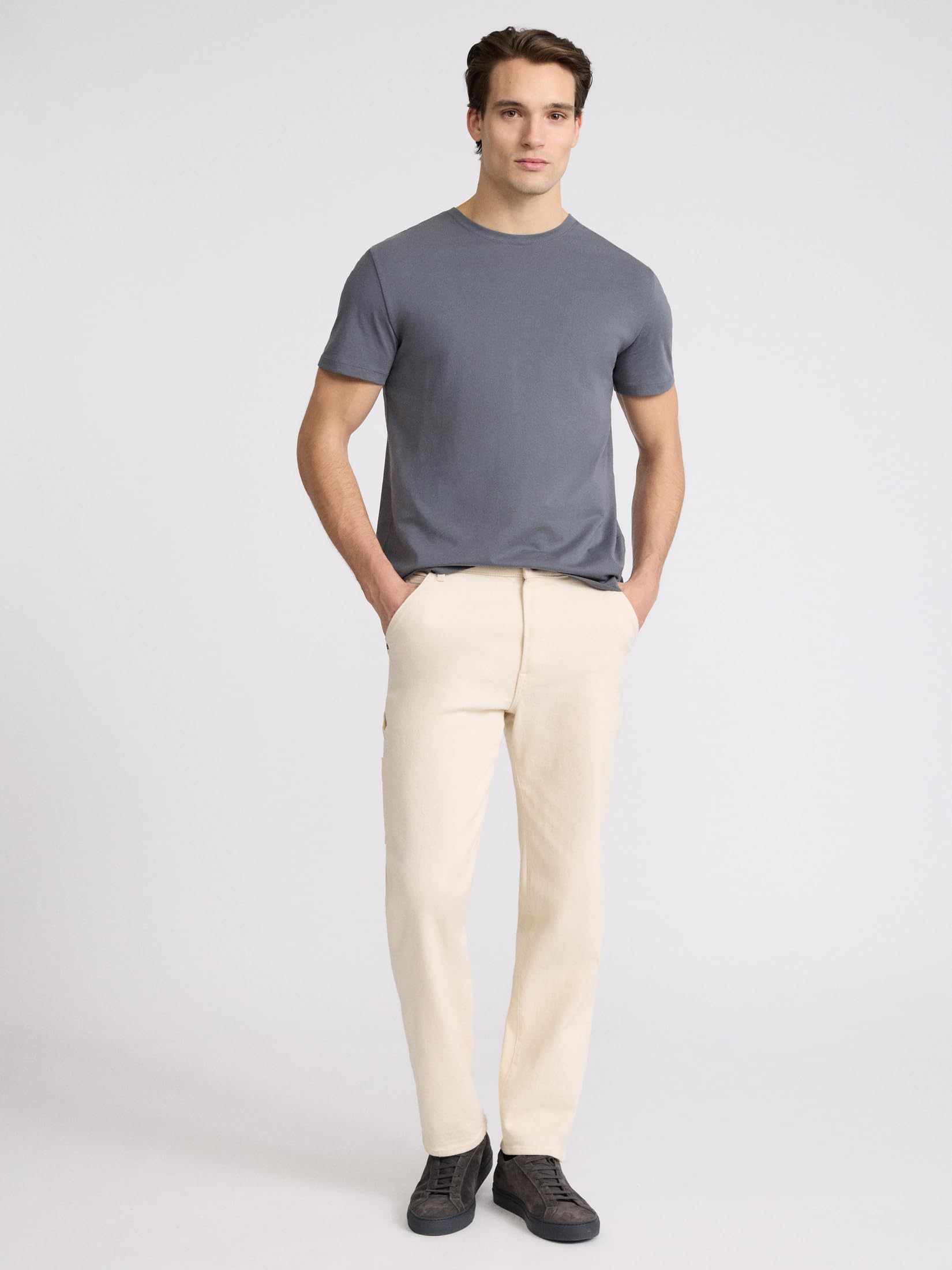 EXPRESS Men’s Pima Cotton Crew Neck Tee – Short Sleeve Ultra-Soft Premium Knit - Image 3