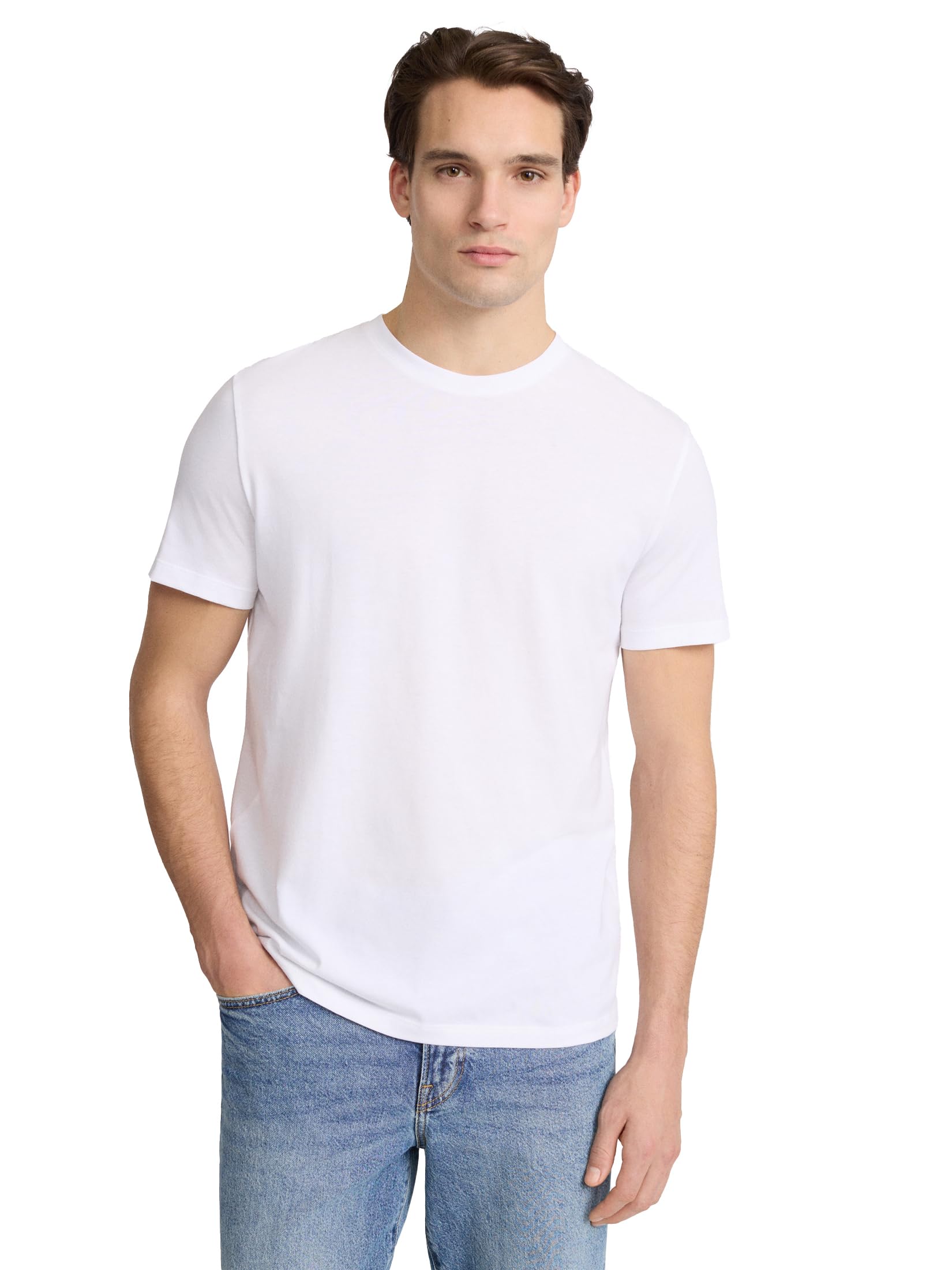 EXPRESS Men’s Pima Cotton Crew Neck Tee – Short Sleeve Ultra-Soft Premium Knit