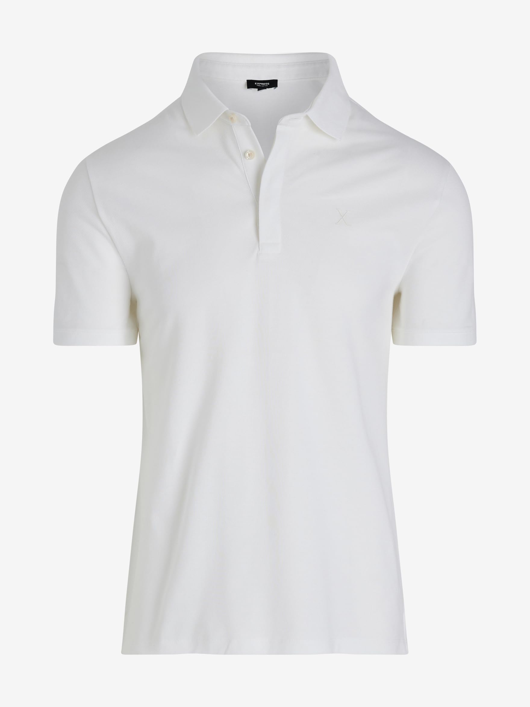 EXPRESS Men’s Pima Cotton Pique Polo – Short Sleeve Classic Fit, Soft Breathable - Image 4