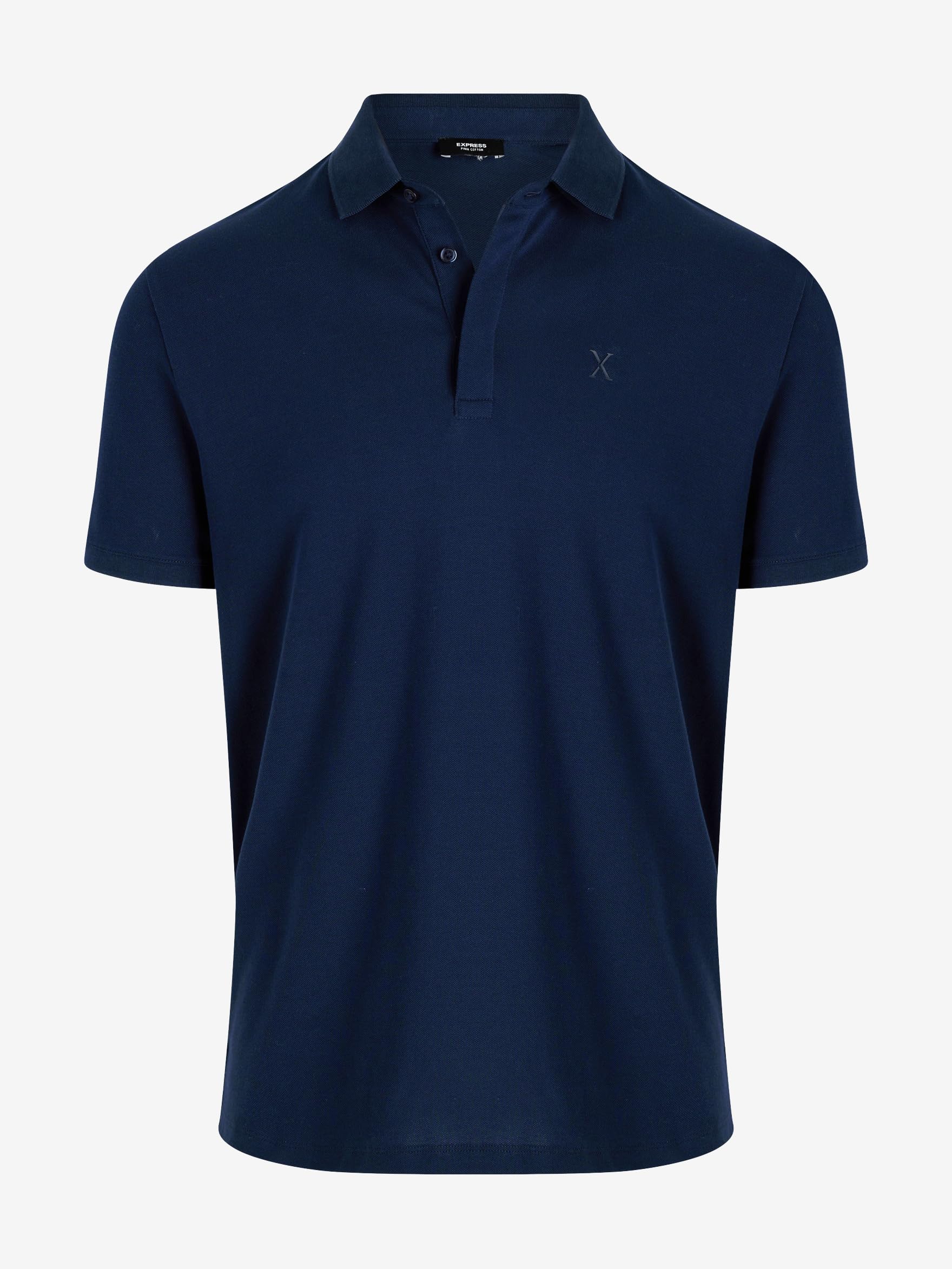 EXPRESS Men’s Pima Cotton Pique Polo – Short Sleeve Classic Fit, Soft Breathable - Image 4