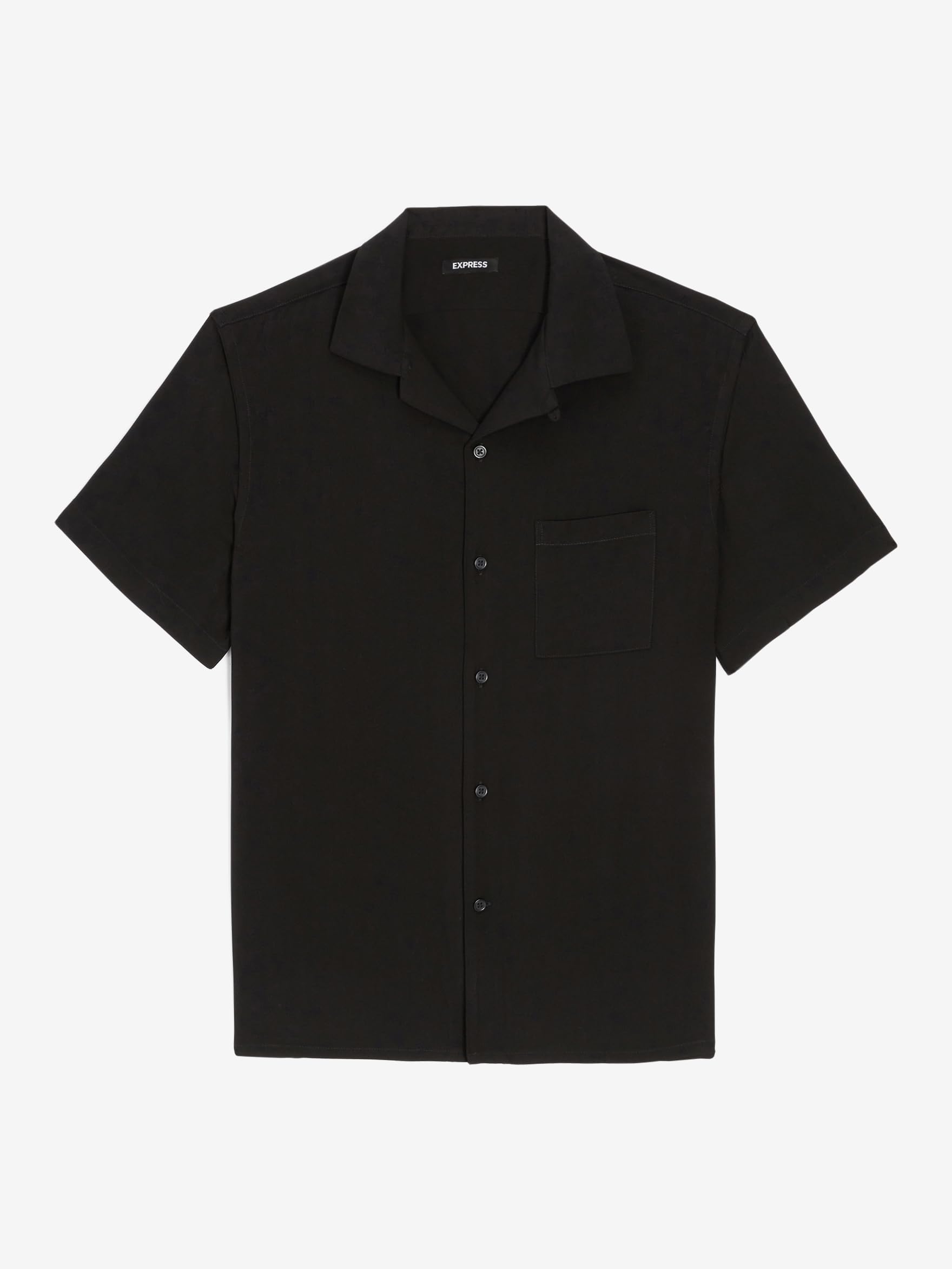EXPRESS Men’s Rayon Button-Up Shirt – Short Sleeve Lightweight Casual Dress Shirt for Work or Weekend Wear - Image 6