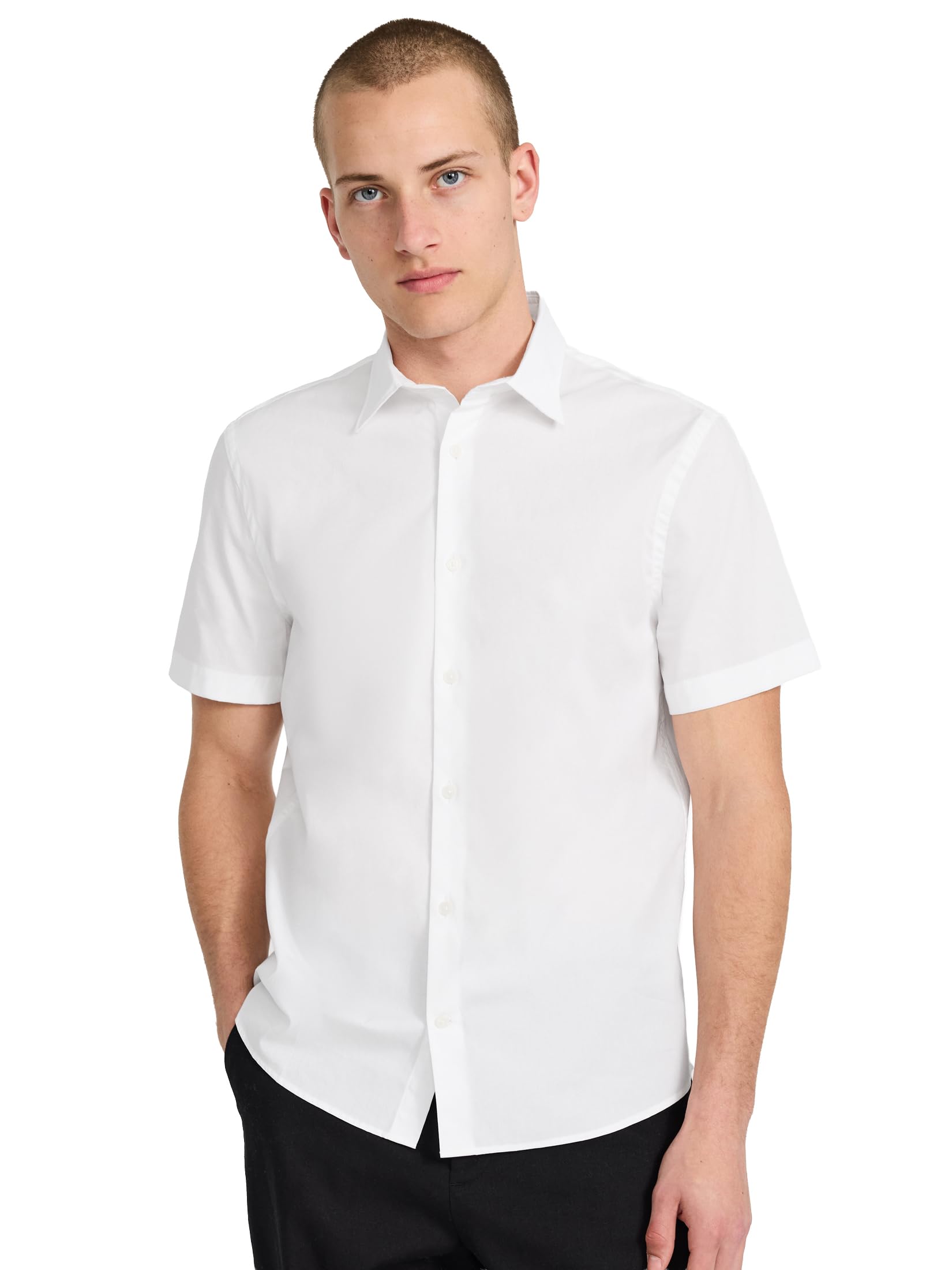 EXPRESS Men's Short Sleeve 1MX Shirt Solid