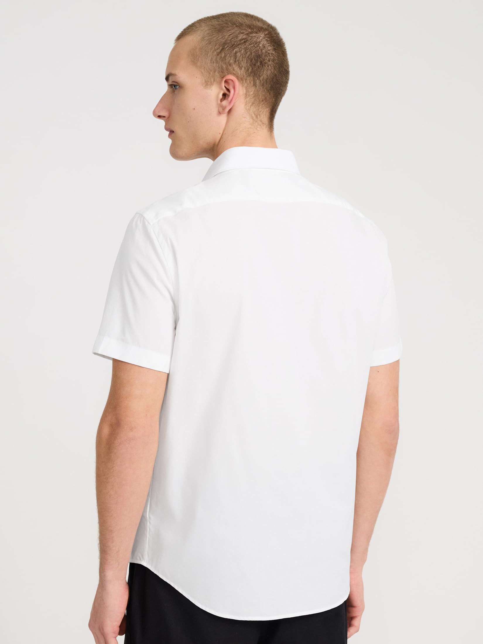 EXPRESS Men's Short Sleeve 1MX Shirt Solid - Image 4
