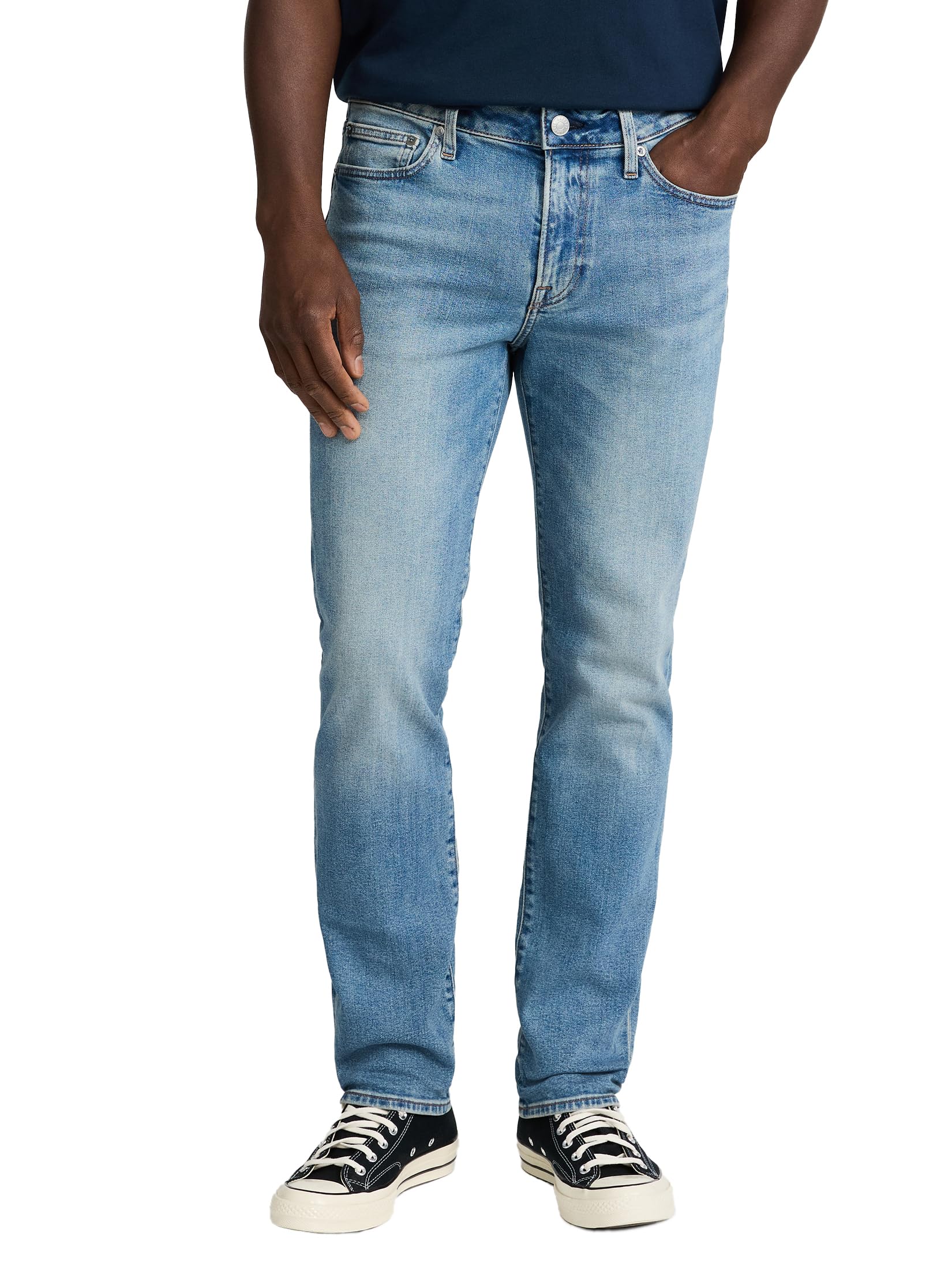 EXPRESS Men’s Slim Stretch Jeans – Tailored Fit Denim, Medium Wash