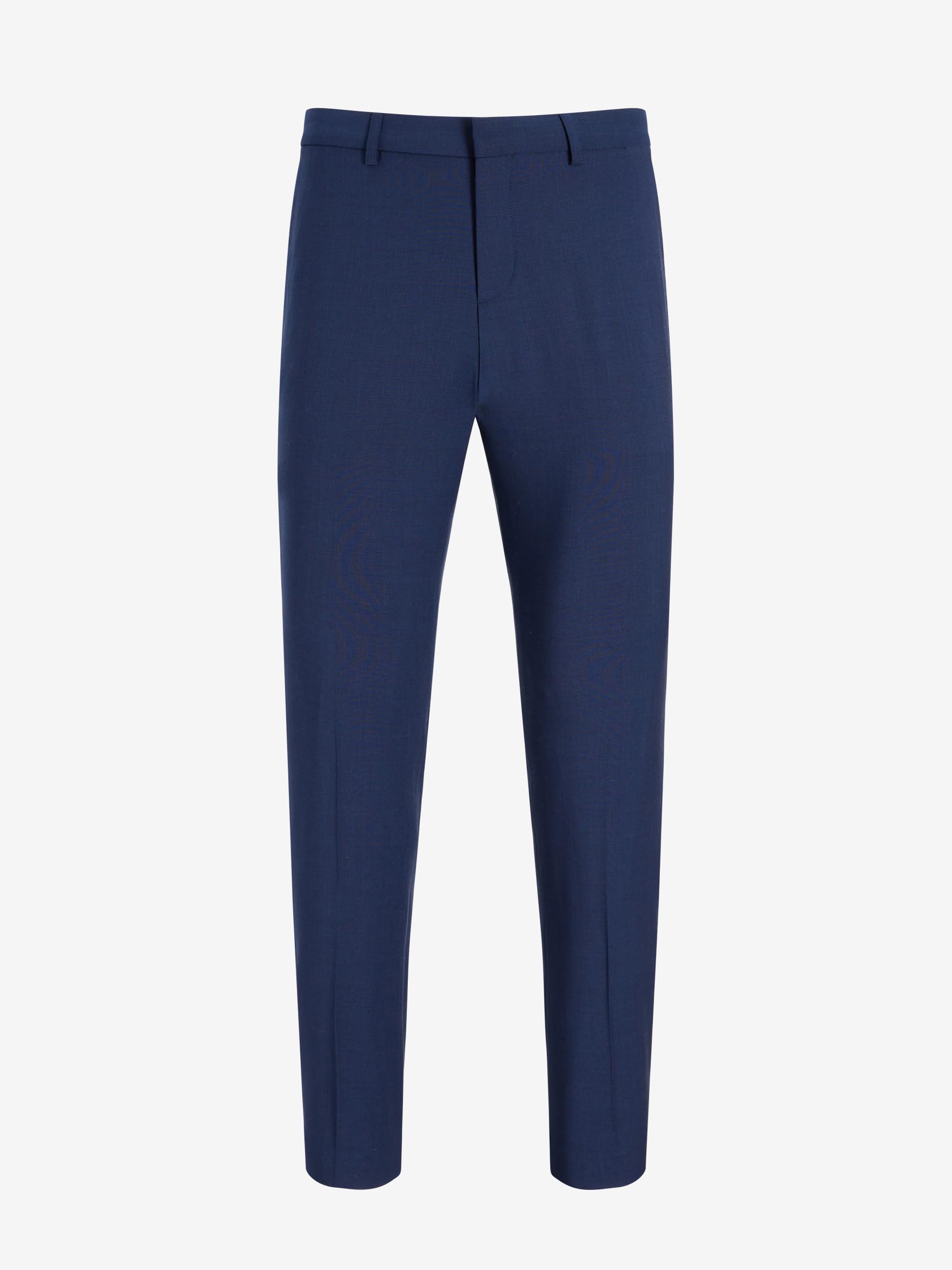 EXPRESS Men's Slim Washable Modern Tech Suit Pant - Blue - Image 3