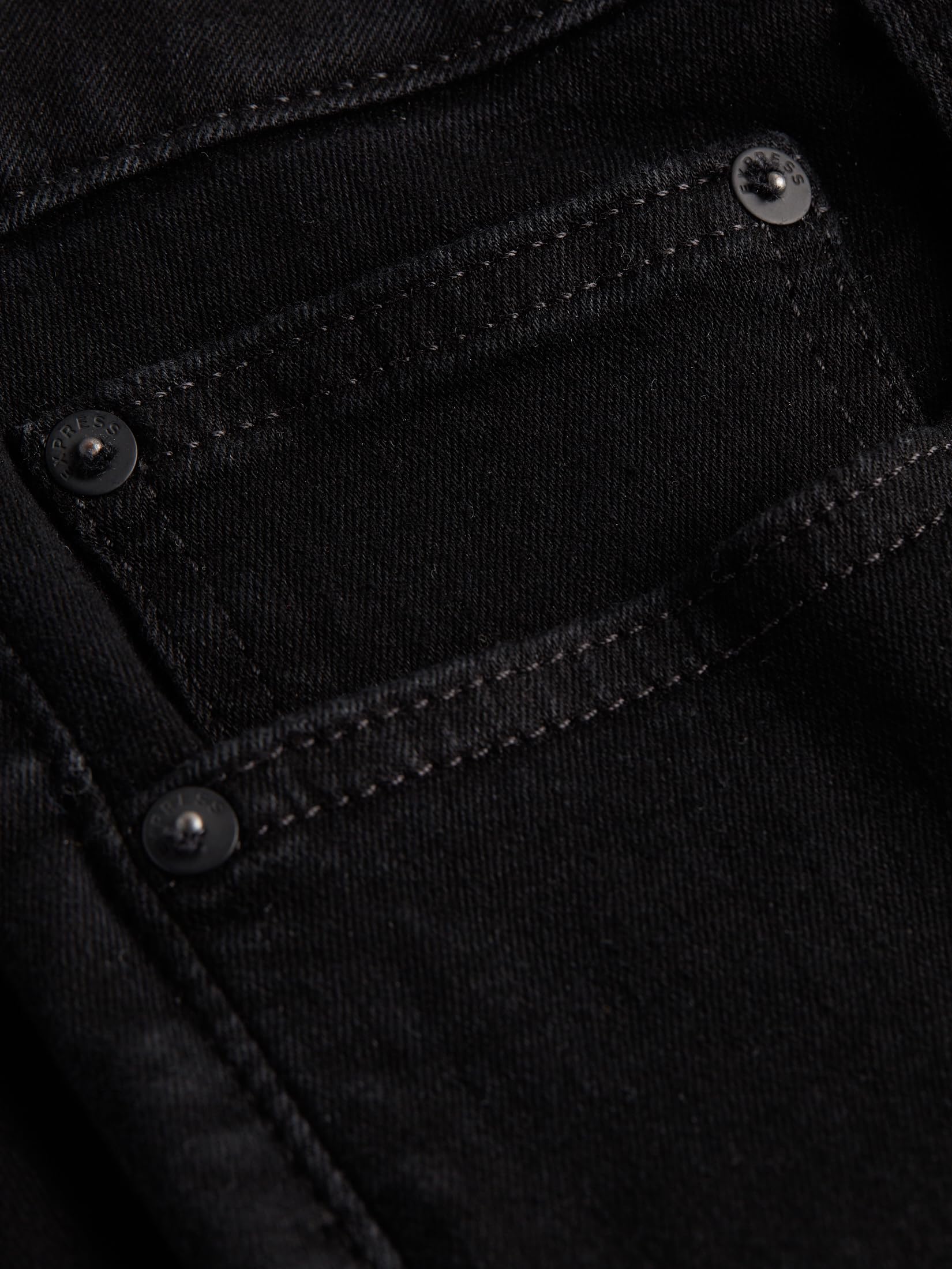 EXPRESS Men’s Straight-Leg Hyper Stretch Jeans – Classic Fit Flex Denim with 5-Pocket Design and All-Day Comfort – Black - Image 6