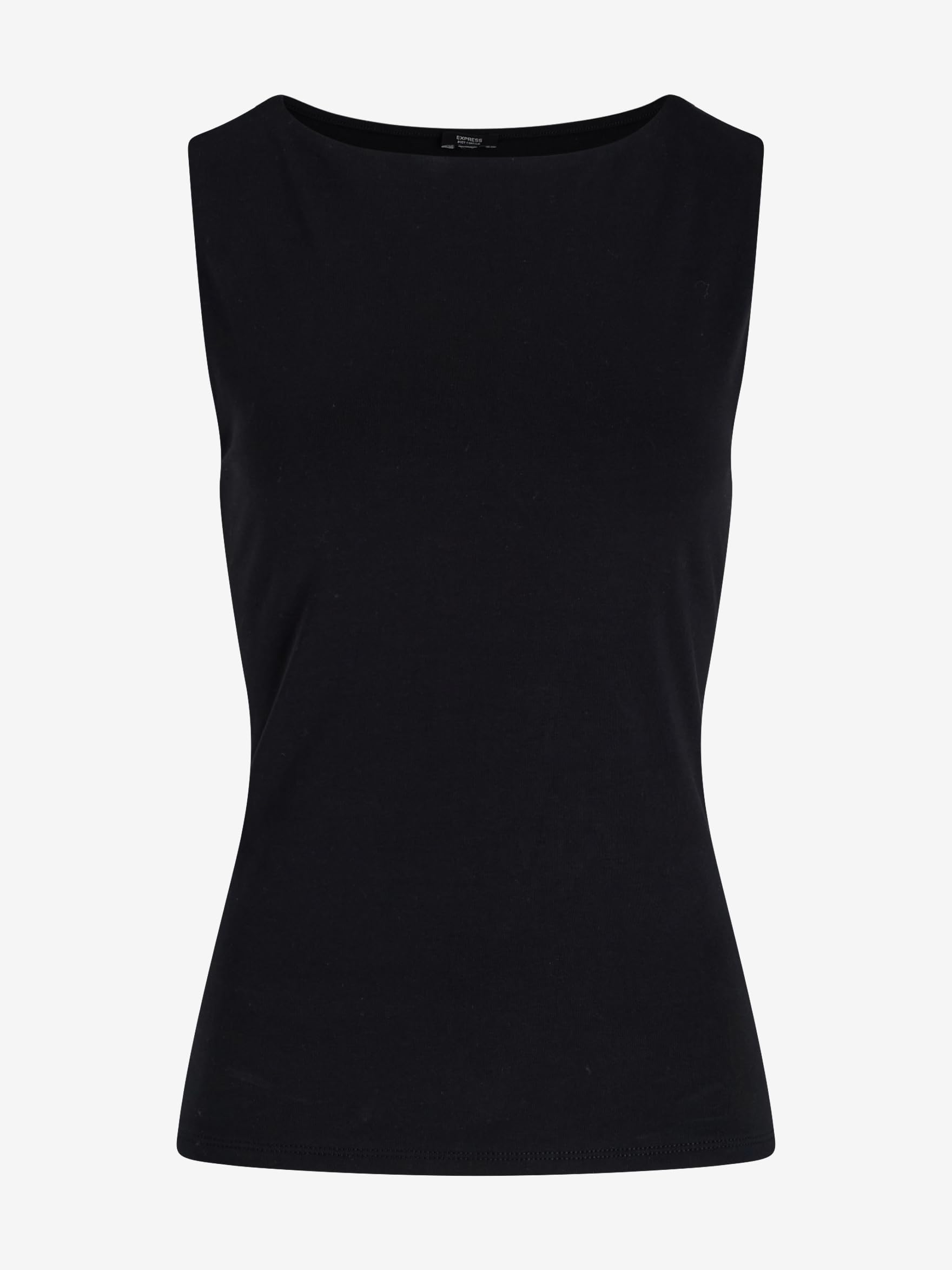 EXPRESS Women’s Body Contour Tank – Fitted Boatneck Cotton-Blend Top with Smoothing Stretch and Layering Essential Style - Image 5