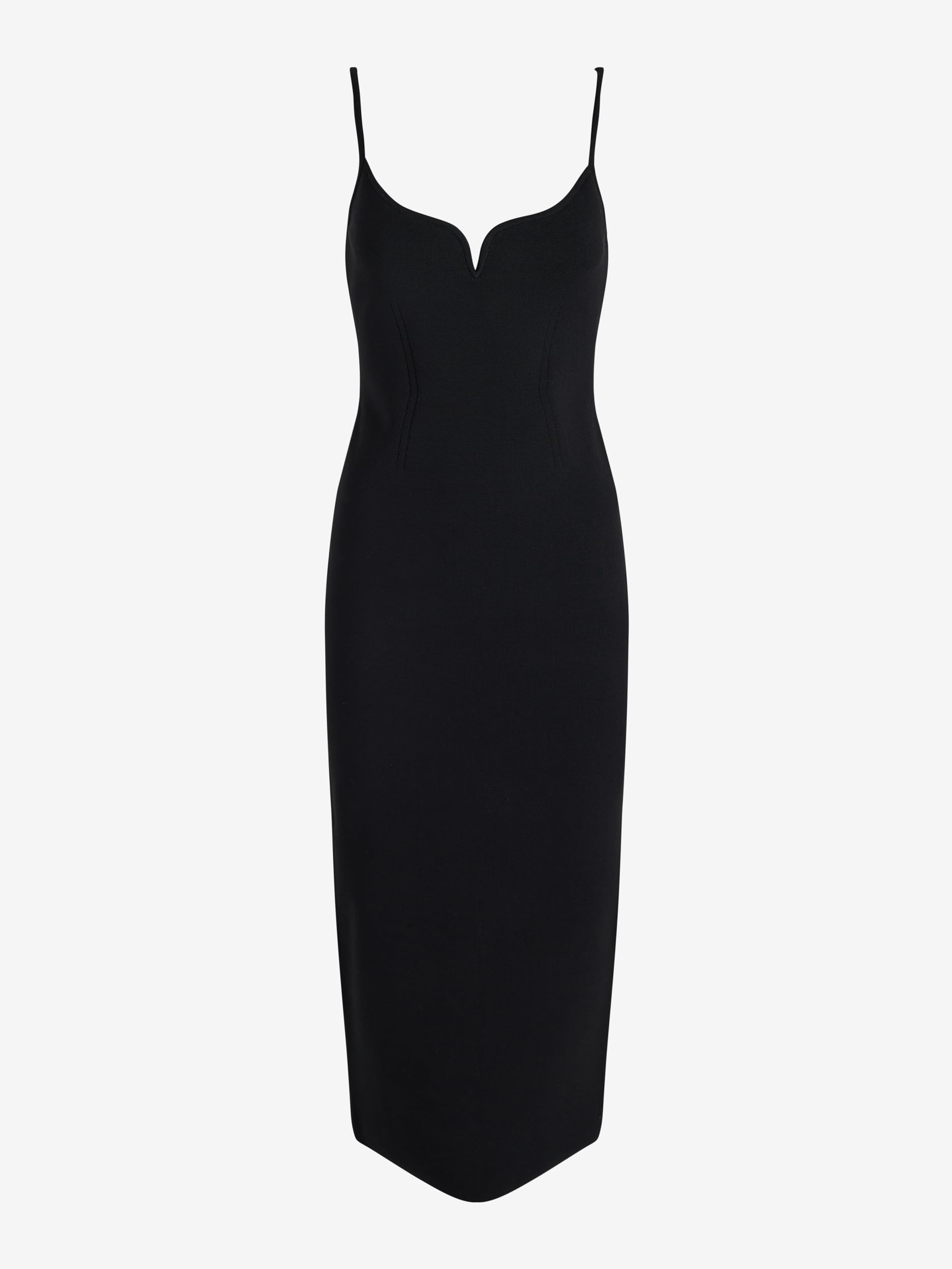 EXPRESS Women’s Bodycon Sweater Midi Dress – Sleeveless V-Wire Neckline Style with Flattering Fit and Soft Knit Fabric - Image 3