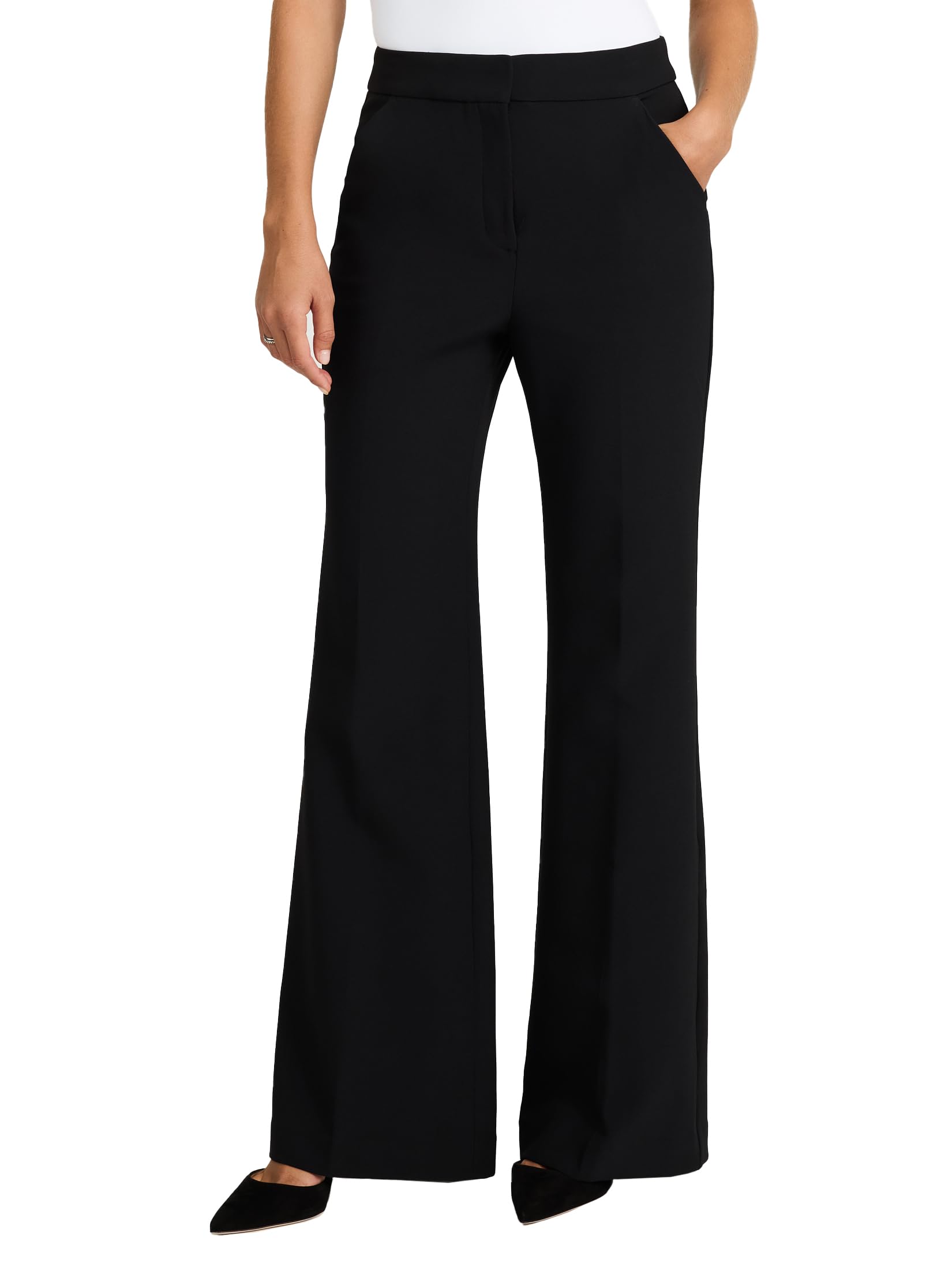 EXPRESS Women’s Editor Flare Pants – High Rise Flattering Stretch Dress Trouser, Work or Event Ready