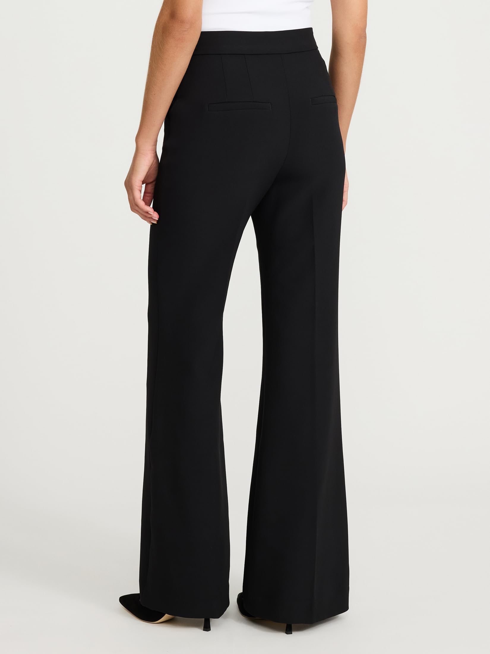 EXPRESS Women’s Editor Flare Pants – High Rise Flattering Stretch Dress Trouser, Work or Event Ready - Image 2