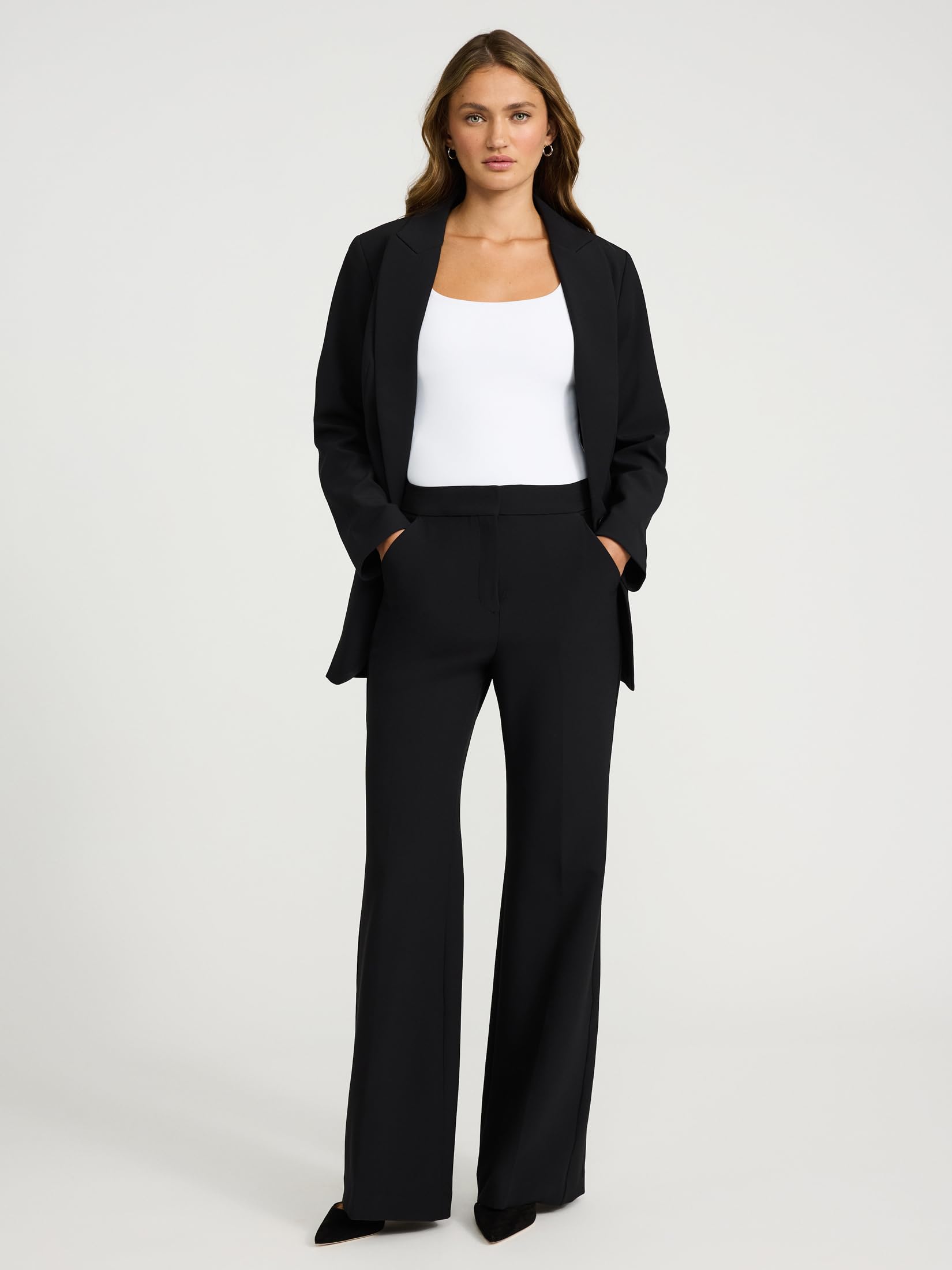 EXPRESS Women’s Editor Flare Pants – High Rise Flattering Stretch Dress Trouser, Work or Event Ready - Image 4