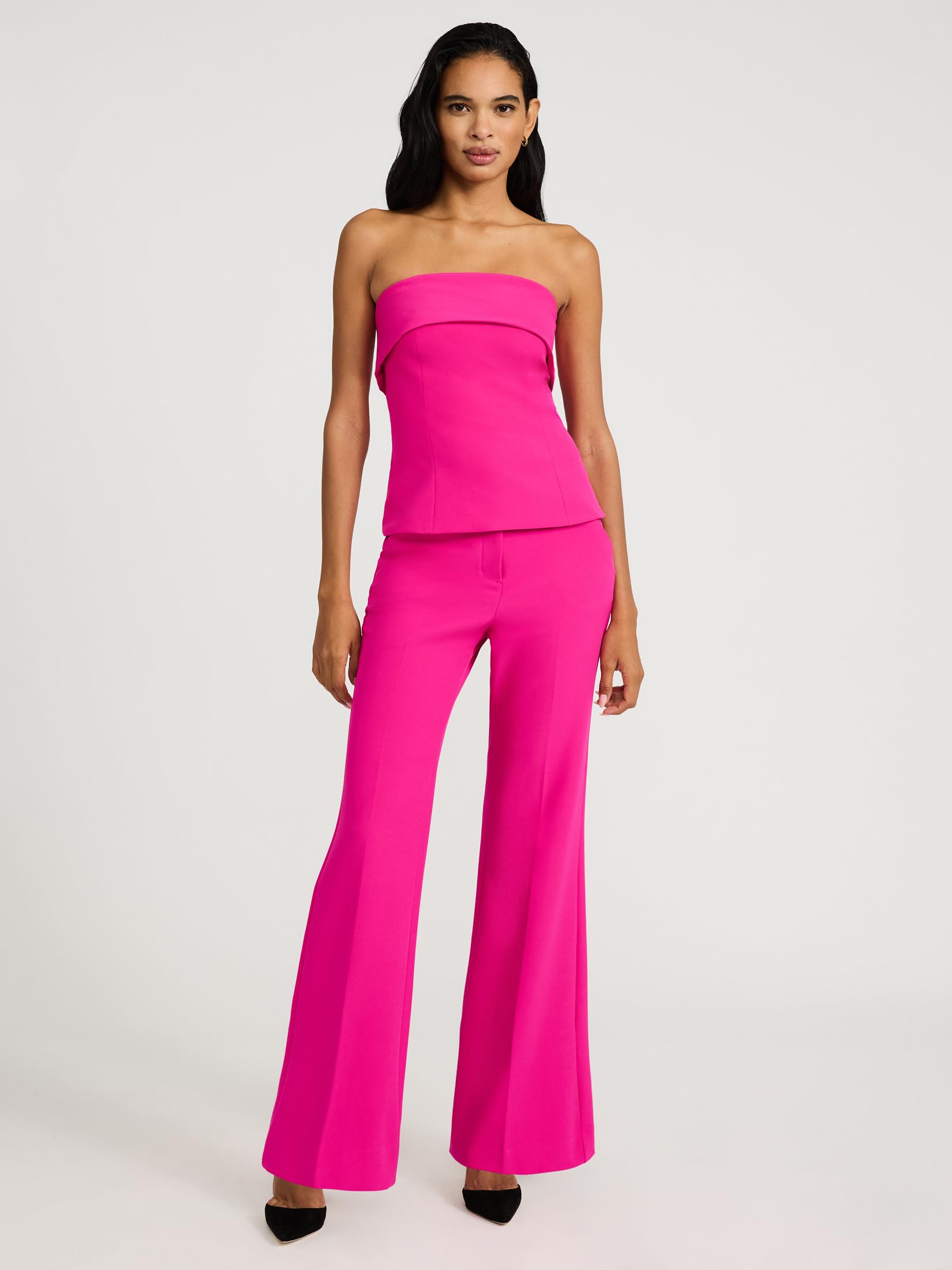 EXPRESS Women’s Editor Flare Pants – High Rise Flattering Stretch Dress Trouser, Work or Event Ready - Image 3