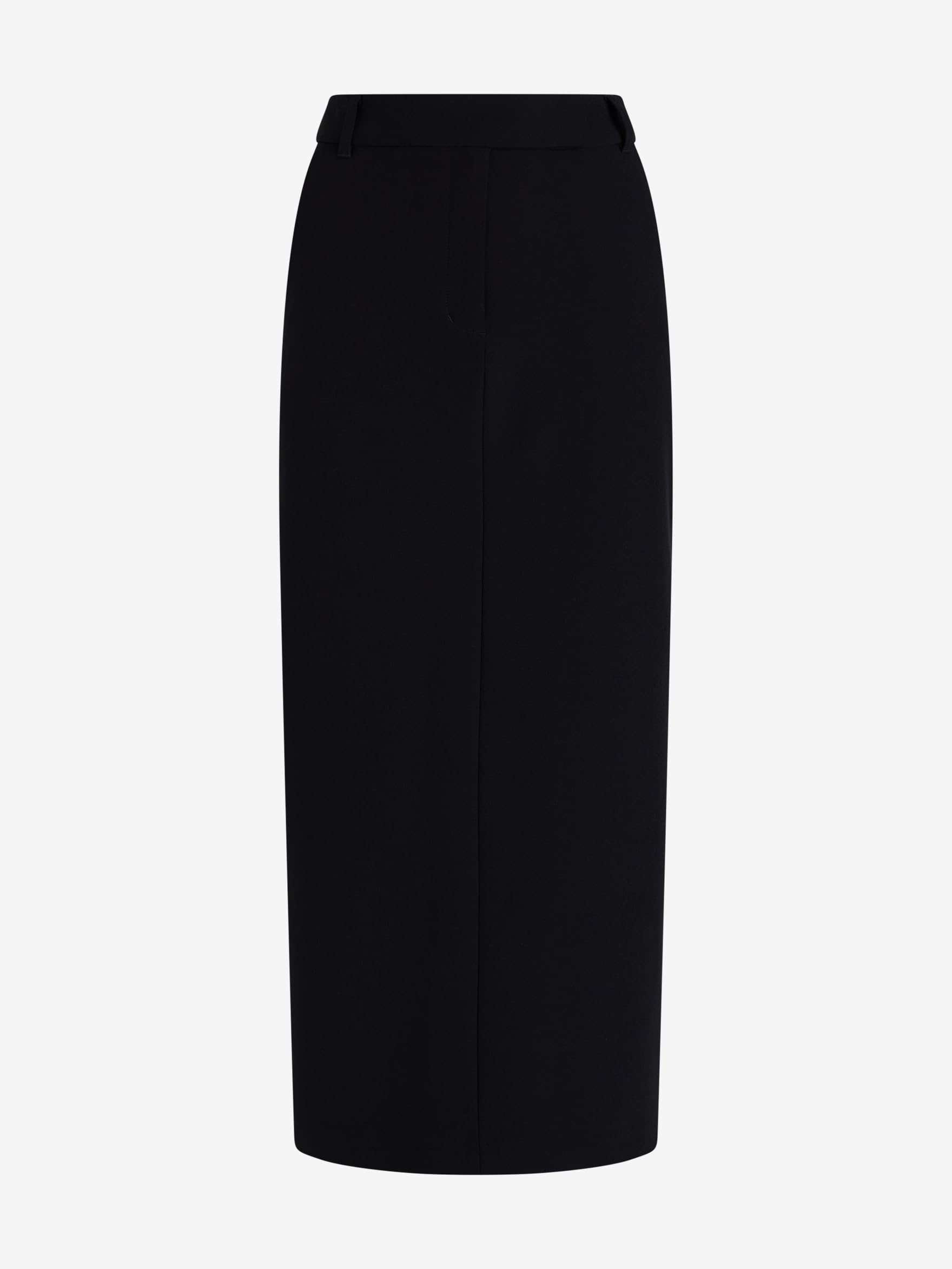 EXPRESS Women’s Editor Skirt – High Waisted Stretch Maxi Column, Desk-to-Dinner Work Skirt Pitch Black - Image 5