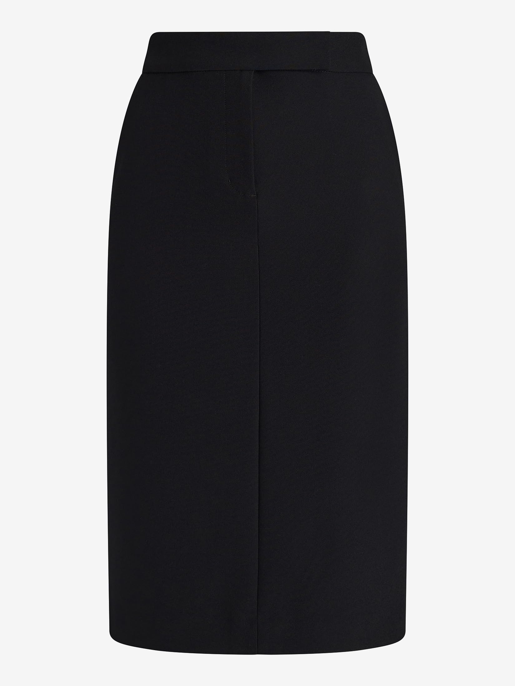 EXPRESS Women’s Editor Skirt – High Waisted Stretch Midi Pencil Work Skirt, Professional Office Wear Pitch Black - Image 7