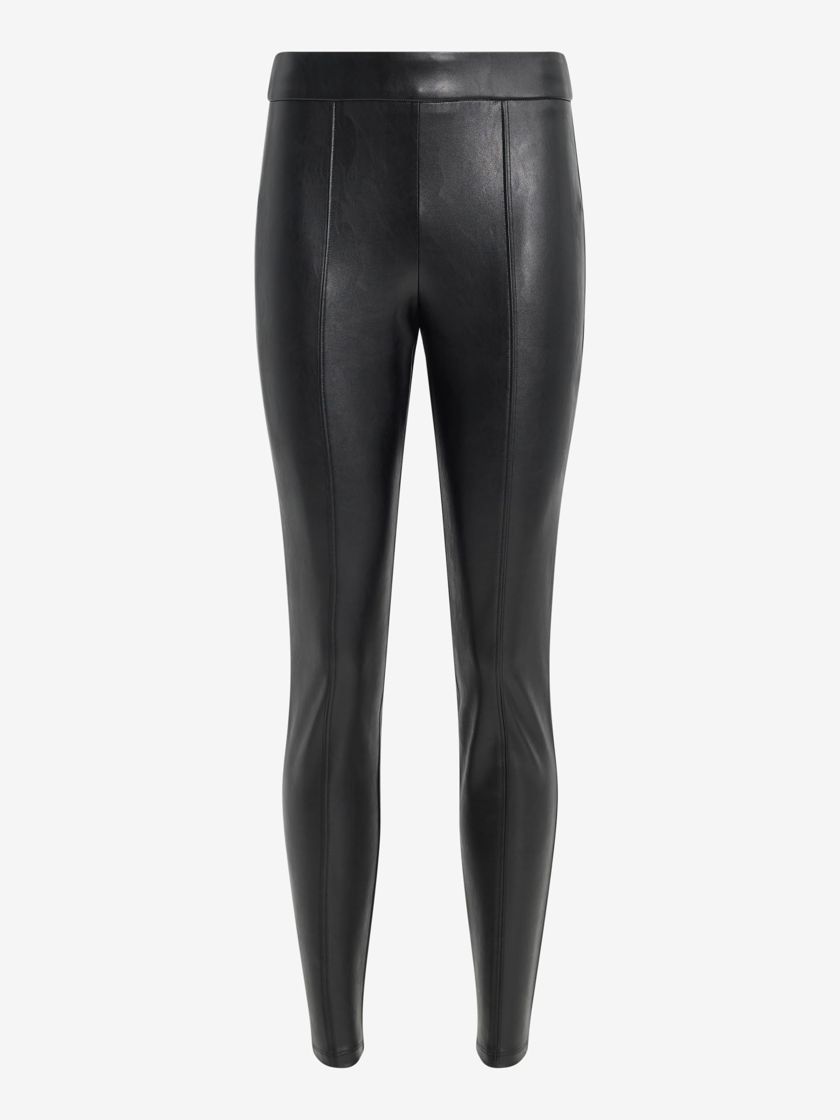 EXPRESS Women’s Leather Legging – High Rise Faux Leather Style with Front Seam Detail and Stretch Fit - Image 4