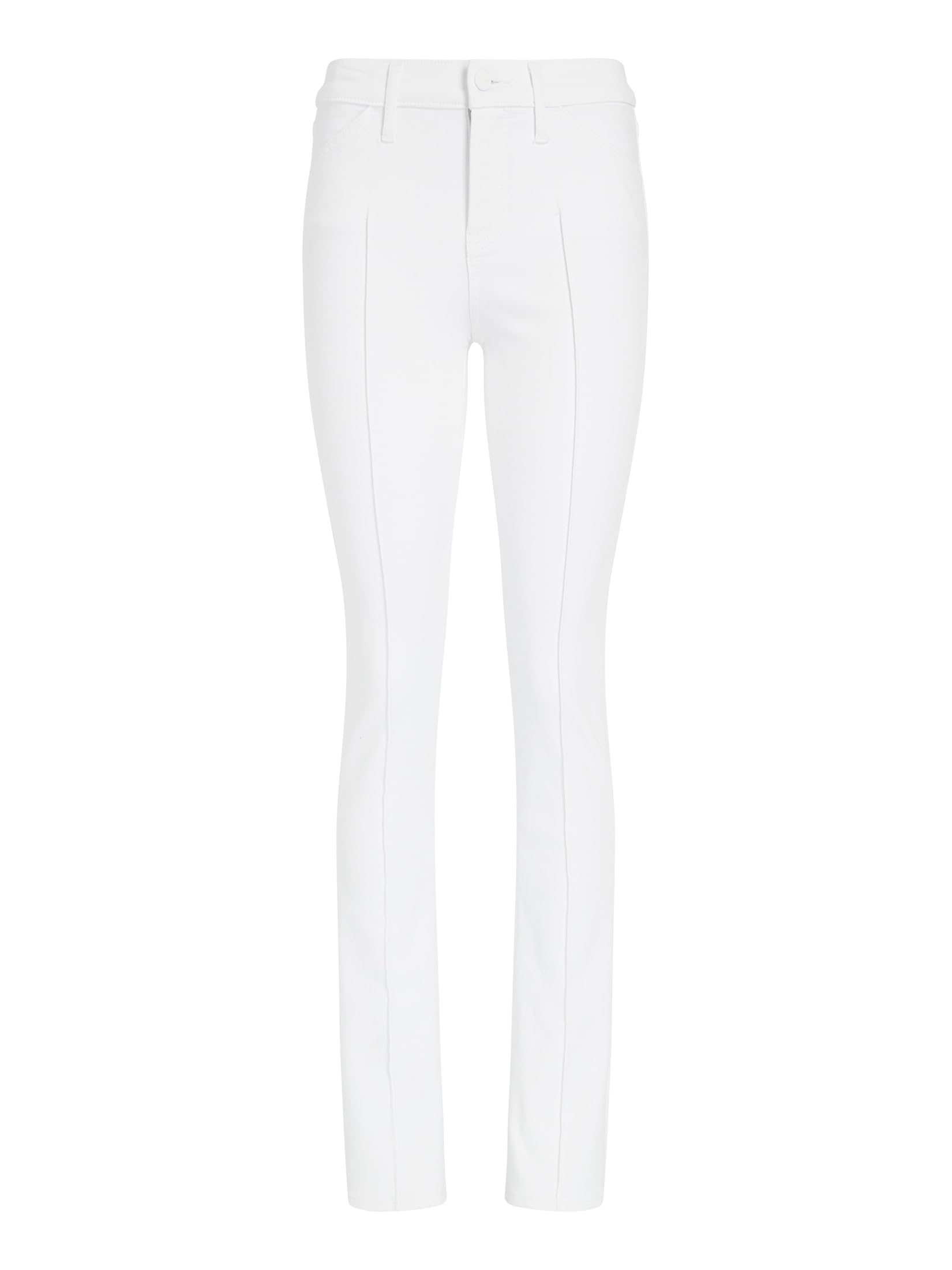 EXPRESS Women’s Skyscraper Pintuck Jeans – Mid Rise Flare Leg Stretch Denim with Slimming Center-Crease Stitch Detail - Image 6