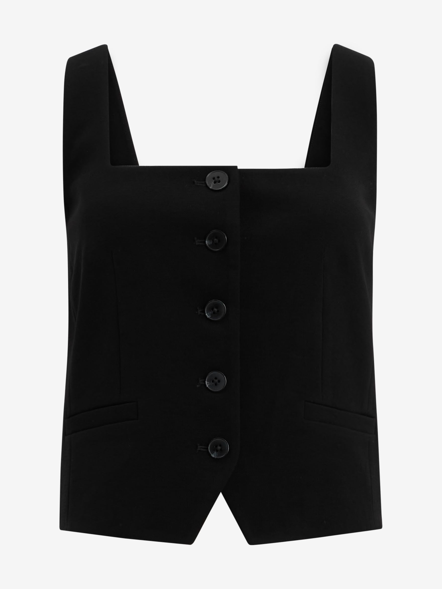 EXPRESS Women’s Square Neck Blazer Vest – Tailored Sleeveless Jacket Set Piece with Structured Fit - Image 5