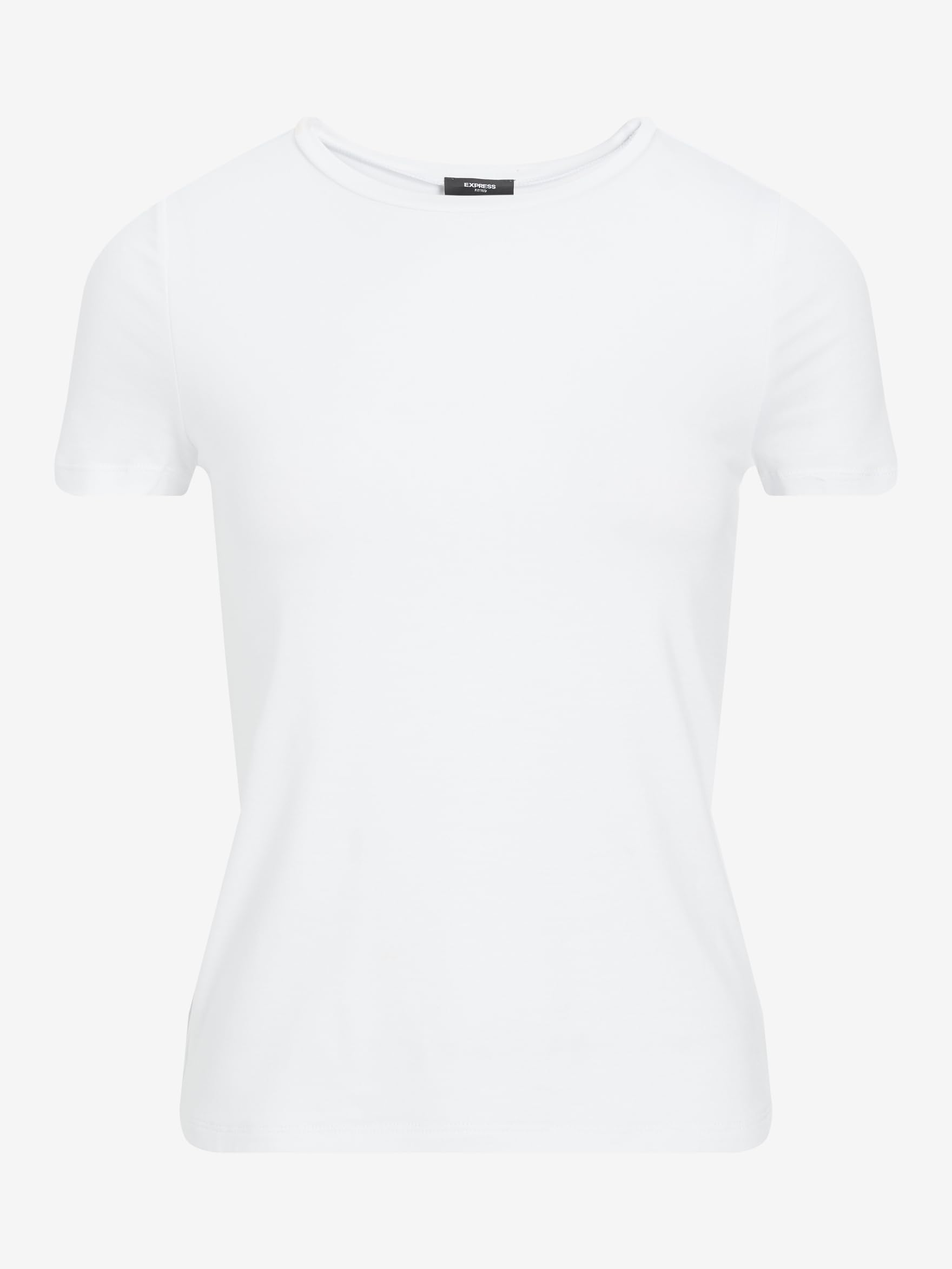 EXPRESS Women’s Supersoft Crew Neck Tee – Fitted Double-Layer T-Shirt with Soft Feel and Everyday Essential Style - Image 5
